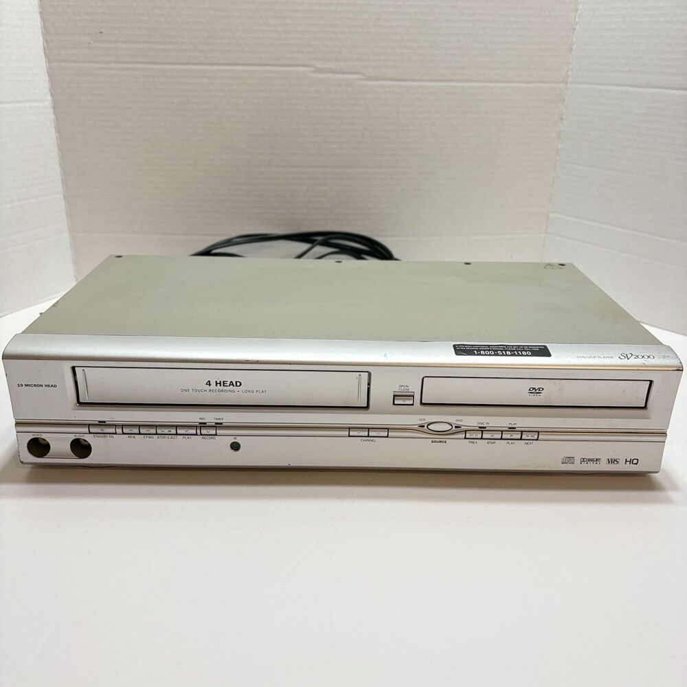 Funai SV2000 WV805 DVD/VCR Combo Player VHS Cassette Recorder 4 Head HiFi Stereo